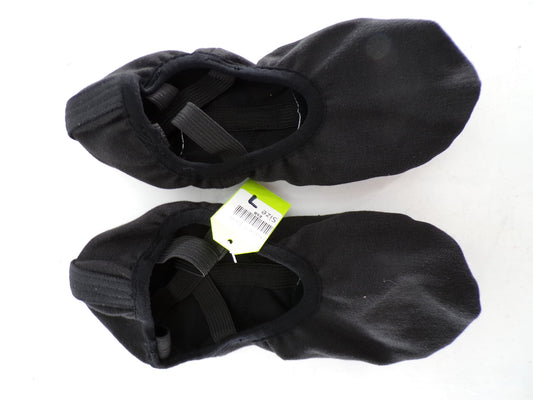 Pre-Owned Ballet Shoes DUX Adult 7M No Tie Slip On Canvas Crossing Straps Split Sole