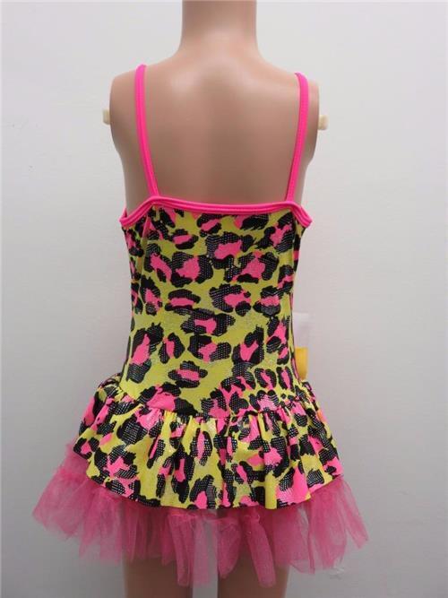 Pre-Owned Costume Curtain Call   Small Child Yellow Dress Jazz Foil Dots