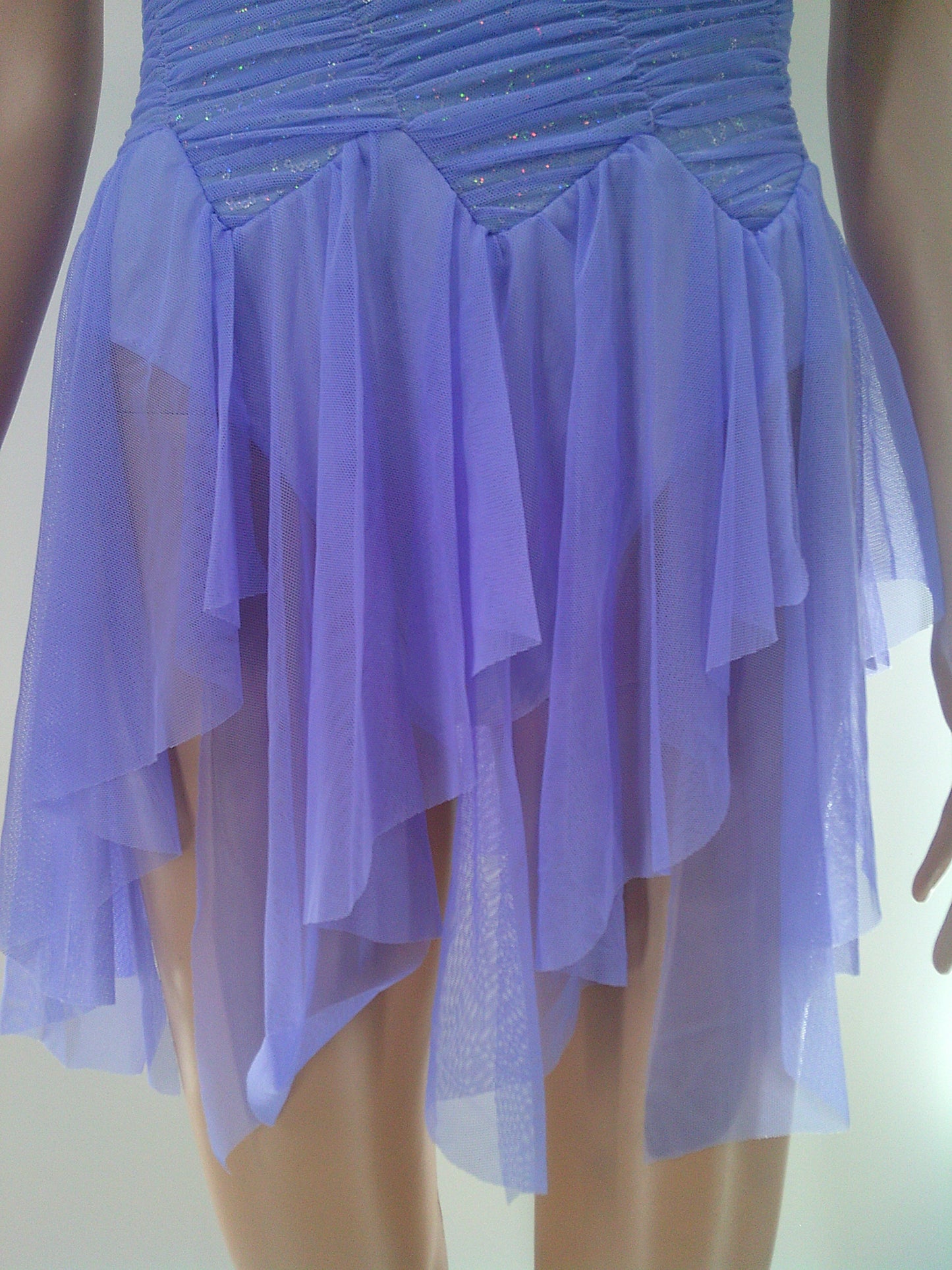 Pre-Owned Costume Art Stone 26425 Small Adult Lavender Skirt Lyrical Sequin
