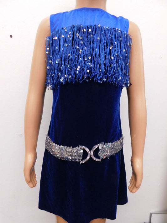 Pre-Owned Costume Dansco   Large Child Blue  Jazz
