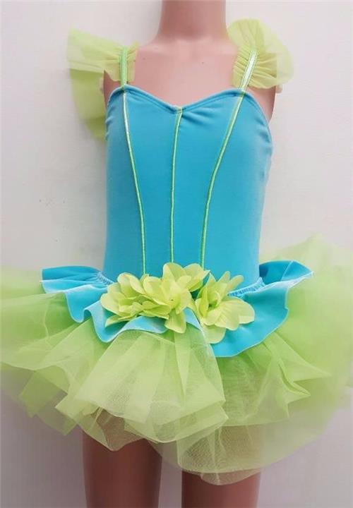 Pre-Owned Costume Small Child Green Curtain Call E9653 Lyrical Ballet Dress Up Floral Velvet