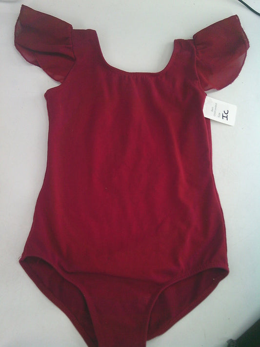 Pre-Owned Leotard Stelle   6x-7 Child Dark Red  Ballet Jazz