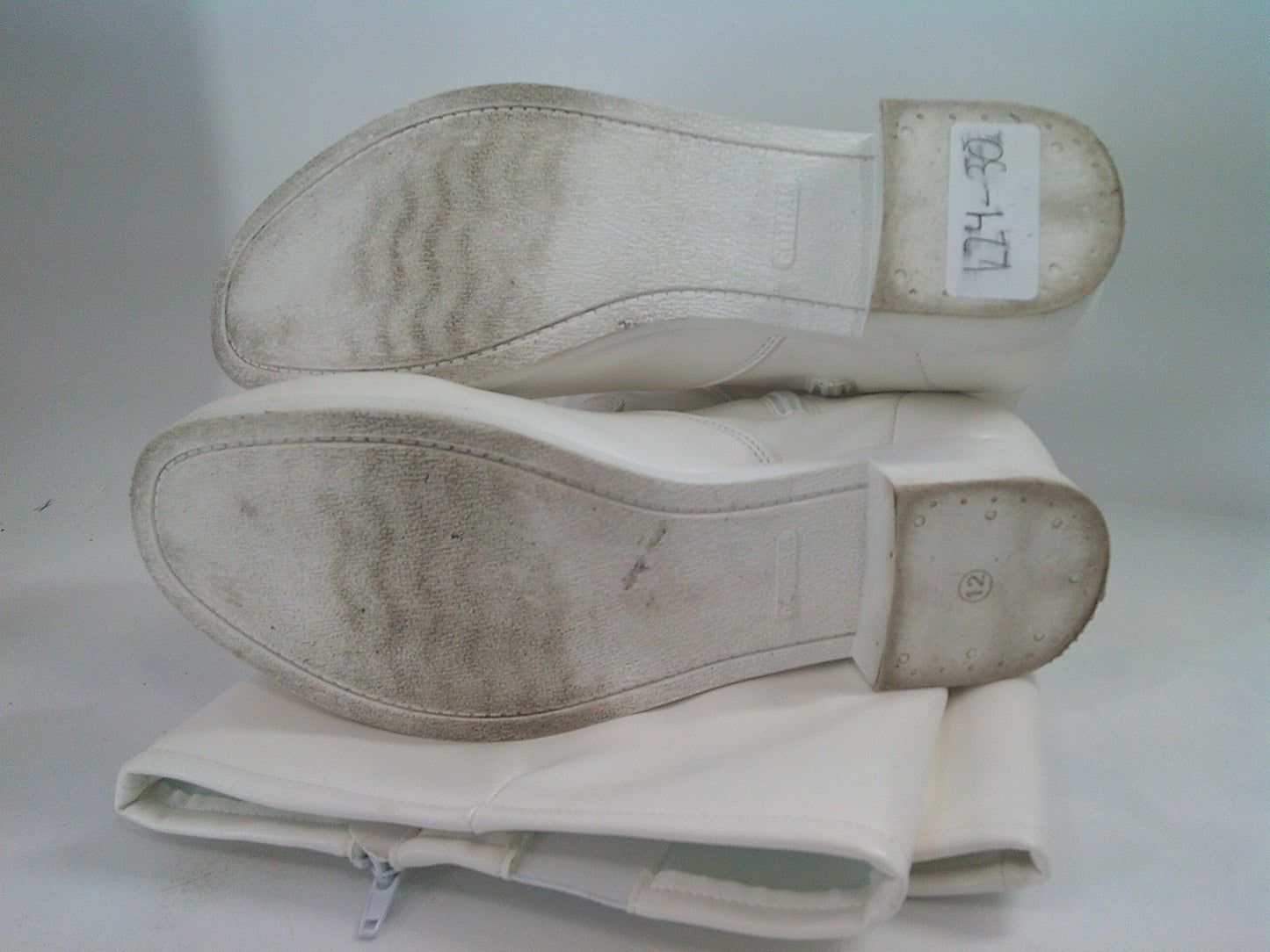 Pre-Owned Parade Shoes Gotham 12M Knee High Zip Up Rubber