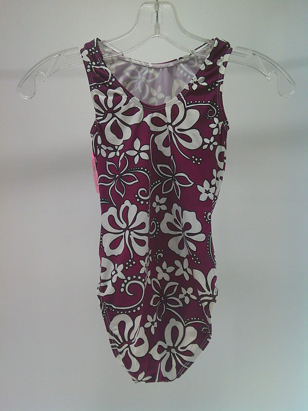 Pre-Owned Leotard GK Elite Large Child Purple Acro Tumbling