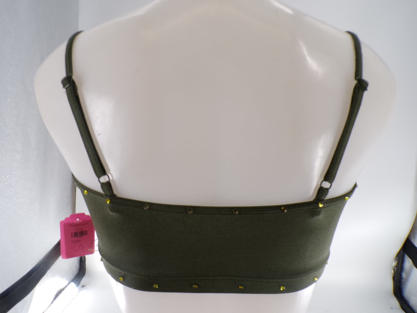 Pre-Owned Crop Top Balera Base Added Applique and Stones Small Adult Costume
