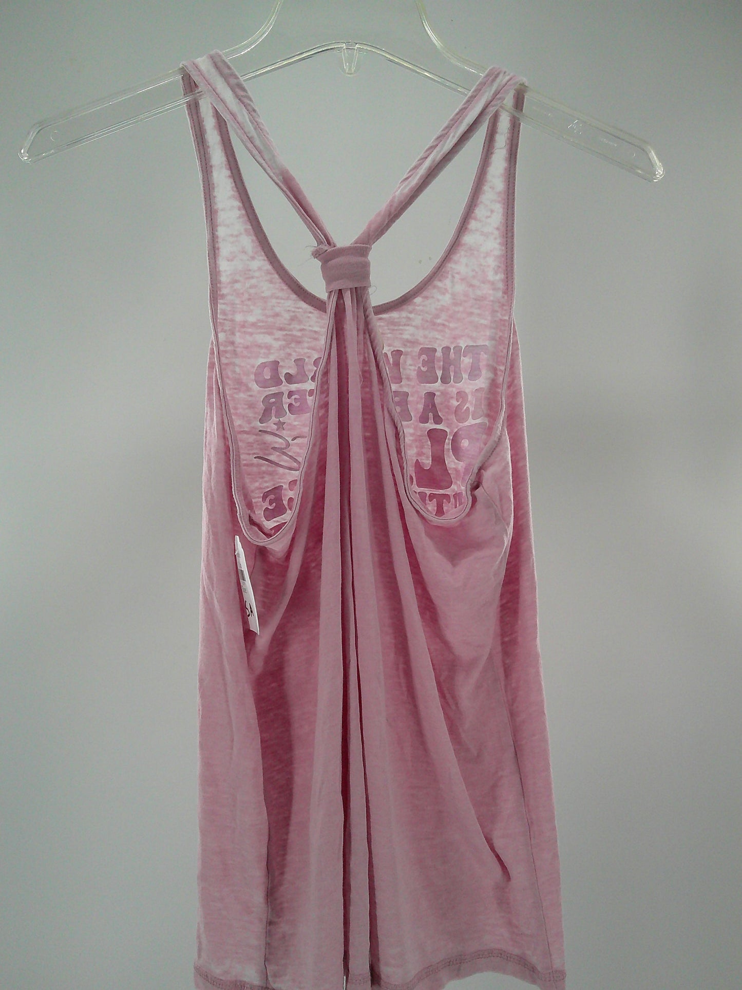 Pre-Owned Tank Top Graphic Tank Small Adult Pink Jazz Competition