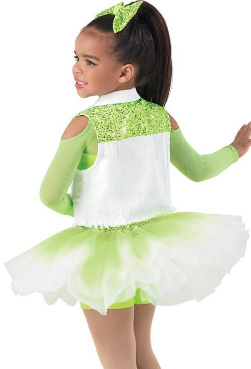 Pre-Owned Costume Weissman  10346 Small Child Pink Tutu Dress w/Vest Jazz Sequin