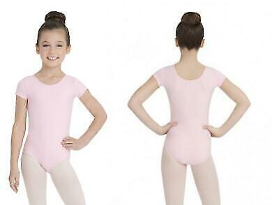 Pre-Owned Leotard Basic XS Child Light Pink Short Sleeve Ballet