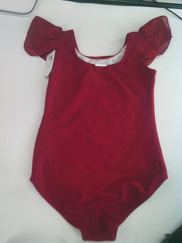 Pre-Owned Leotard Stelle   6x-7 Child Dark Red  Ballet Jazz