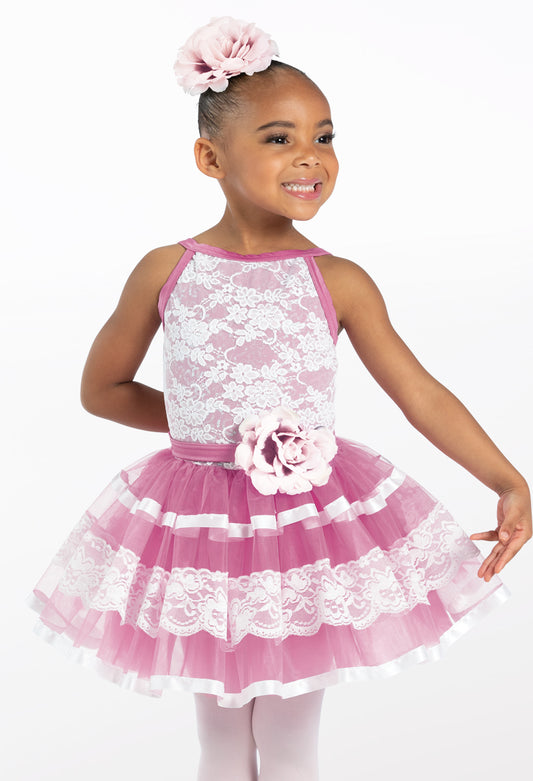 Pre-Owned Costume Weissman  13655 XS Child Pink Tutu Ballet