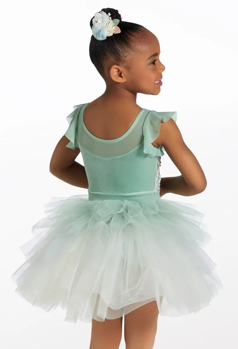 Pre-Owned Costume Weissman  15641 Small Child Blue Tutu Ballet  Sequin