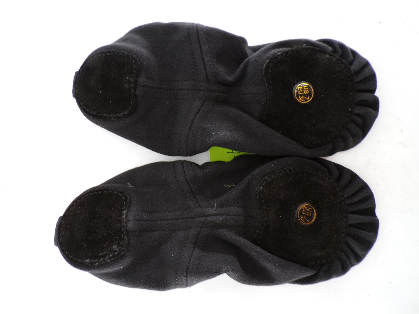 Pre-Owned Ballet Shoes DUX Adult 7M No Tie Slip On Canvas Crossing Straps Split Sole