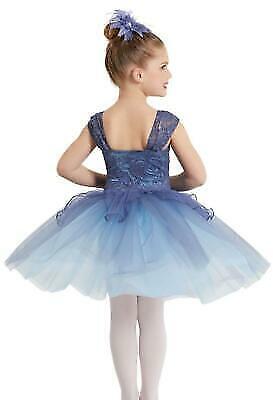 Pre-Owned Costume Weissman  11798 Intermediate Child Sage Tutu Ballet Pageant Sequin