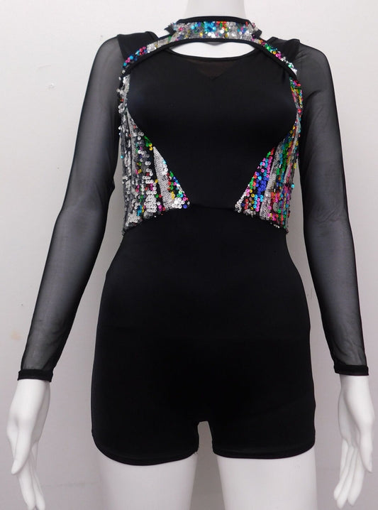 Pre-Owned Costume Curtain Call J5494 XL Child Black  Jazz