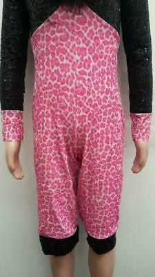 Pre-Owned Costume Art Stone 0052 Art Medium Child Pink Feathers Jazz Clogging Sequin