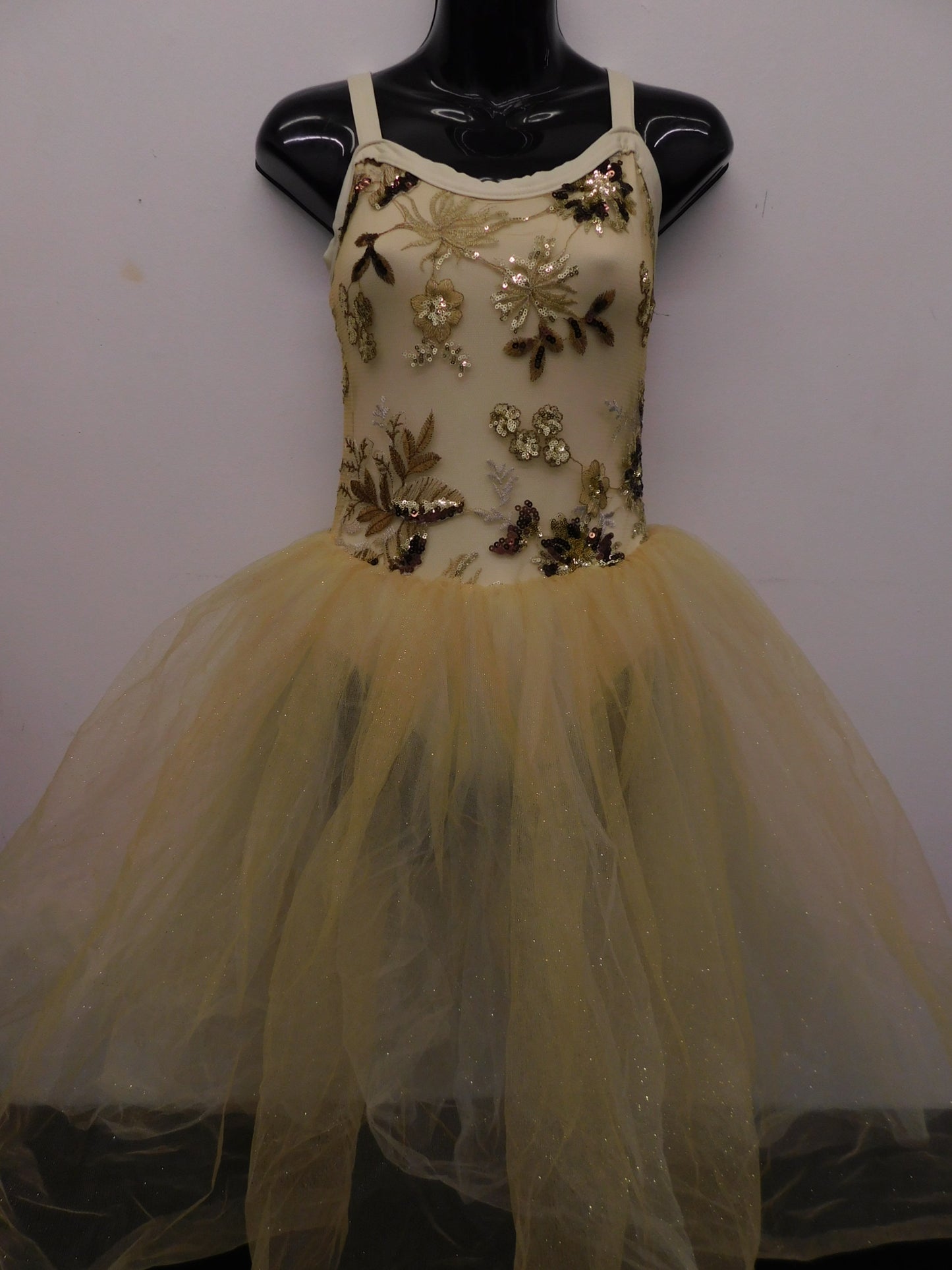 Pre-Owned Costume Large Child Ivory Weissman 7966 Ballet Lyrical Sequin Tutu