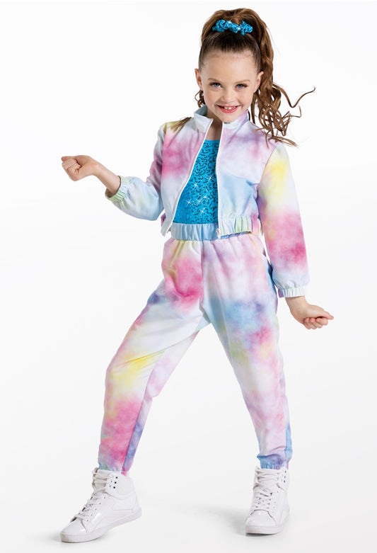 Pre-Owned Costume Weissman 13287 XL Child Pastel 2pc Hip Hop Sequin