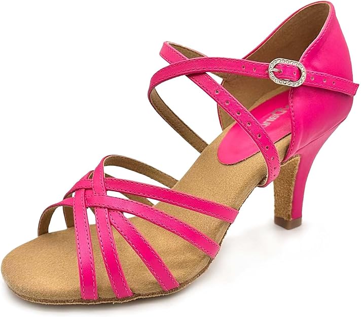 New Shoes Ballroom BL304 Cha Cha 3" Heel Vegan Lacey Schwimmer