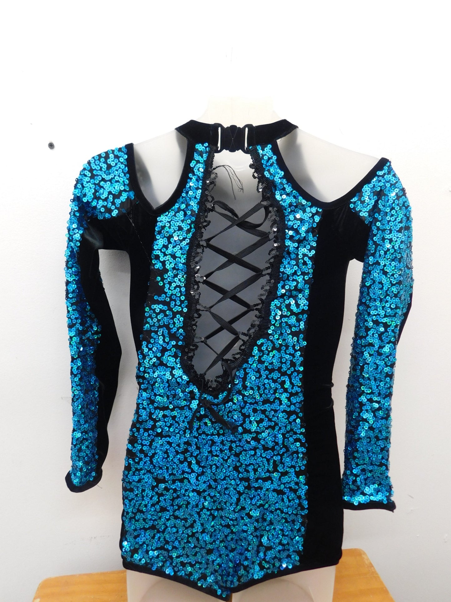 Pre-Owned Costume Costume Gallery  18657 Large Child Turquoise  Jazz