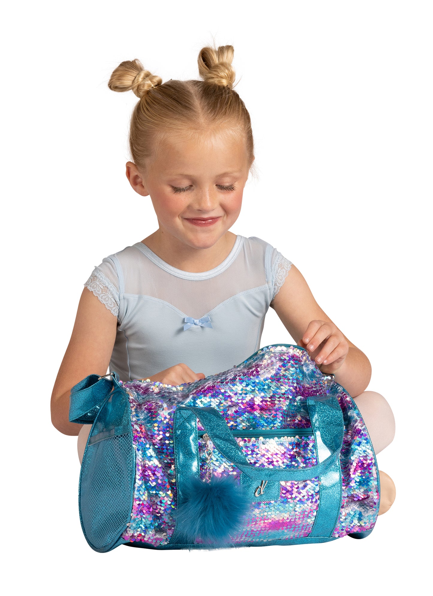 NEW Duffle Bag Bag Blue Sequins Ballet Tap Jazz