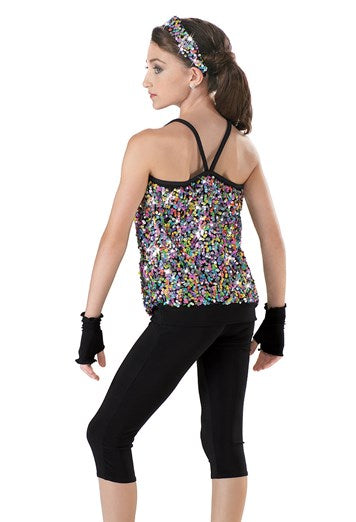 Pre-Owned Costume Weissman  7557 Large Adult Silver Unitard Jazz Hip Hop Sequin