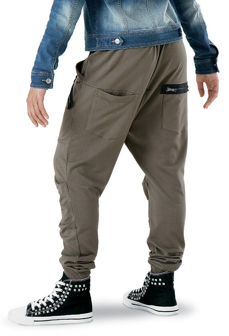 Pre-Owned Harem Pants Urban Groove  AH8082 Medium Child Gray Hip Hop Tap