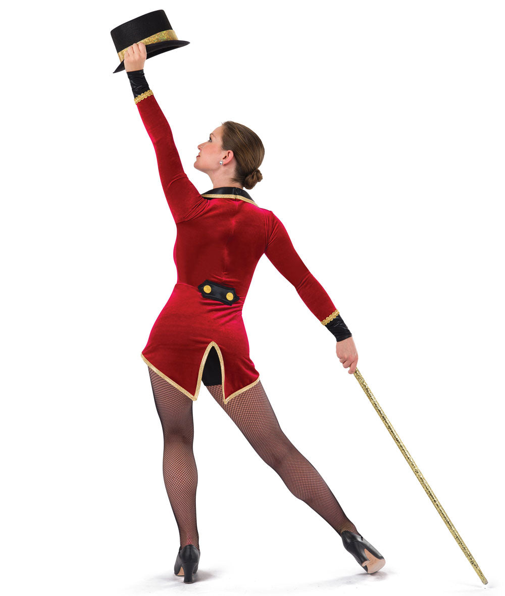 Pre-Owned Costume AWCT 19122 Medium Child Red Suit Jazz Tap Sequins Showman