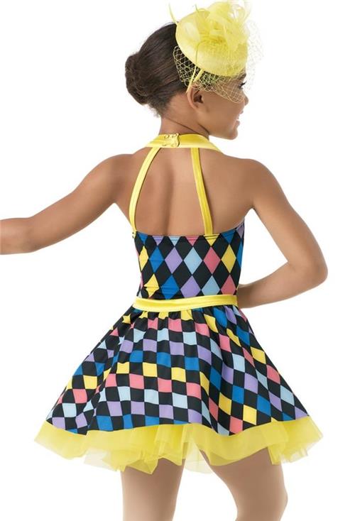 Pre-Owned Costume Weissman  10284 Small Child Colorful Dress Jazz Tap Clown