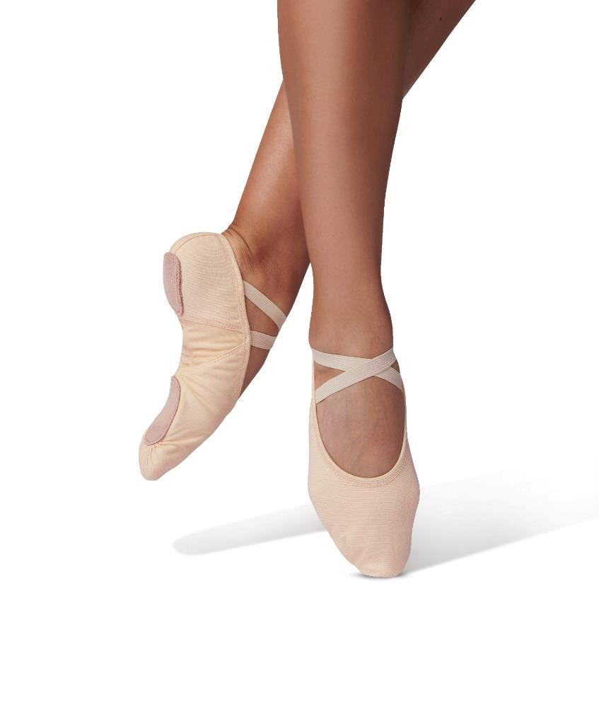 NEW Adult Ballet Shoes Danz N Motion 497 Stretch Canvas Split Sole Crossed Straps Multiple Colors