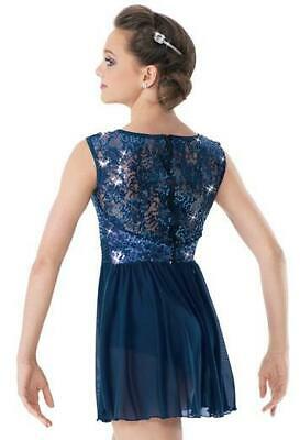 Pre-Owned Costume Weissman 8044 Small Adult Blush Dress Lyrical Sequin