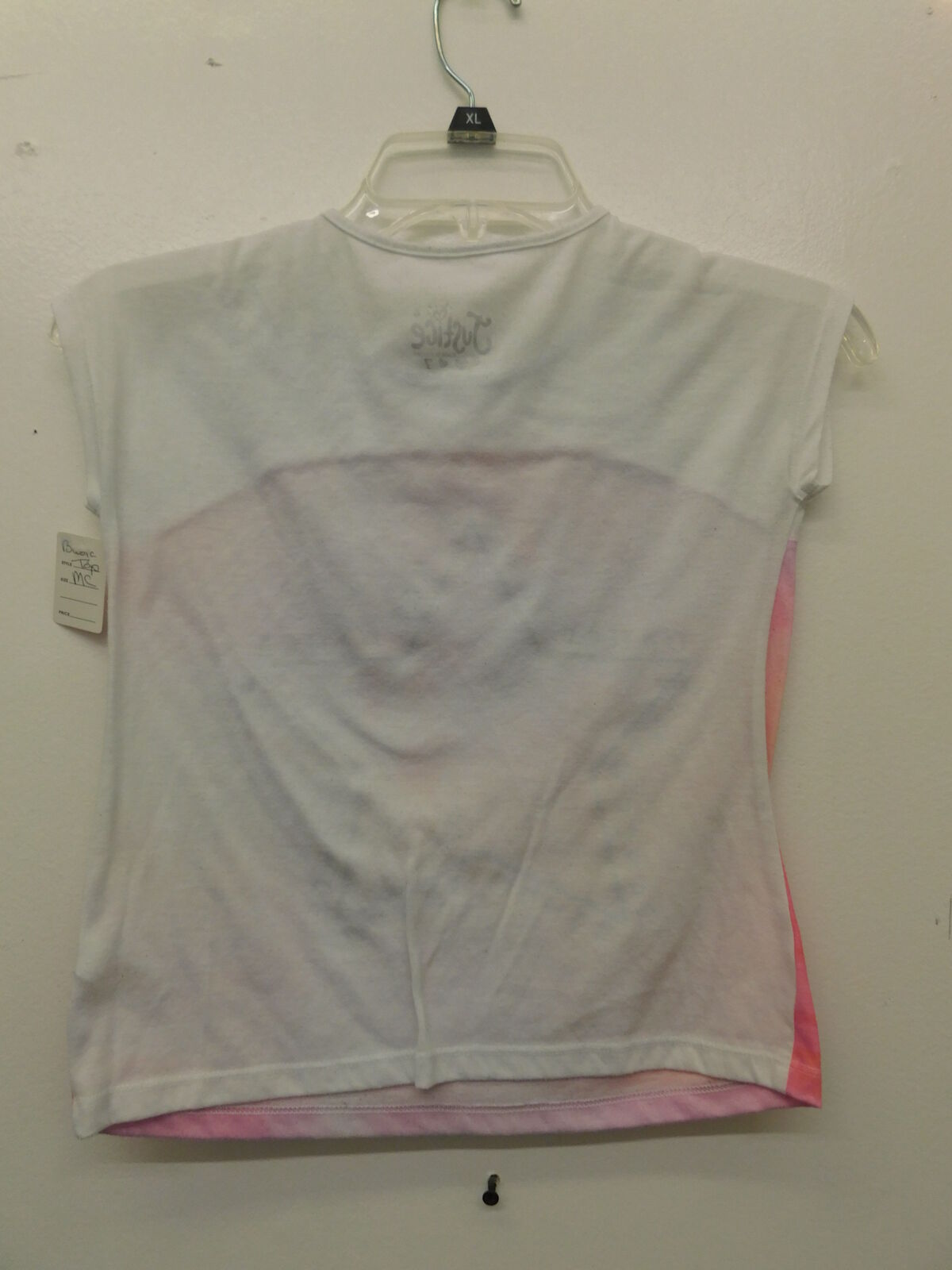 Pre-Owned Top Justice   Medium Child Light Pink  Jazz