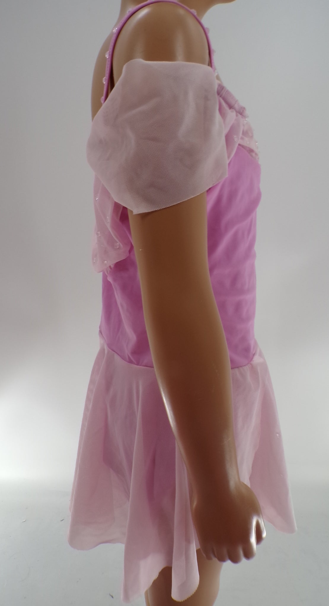 Pre-Owned Costume Weissman D10690 Medium Child Pink Lyrical Rhinestone