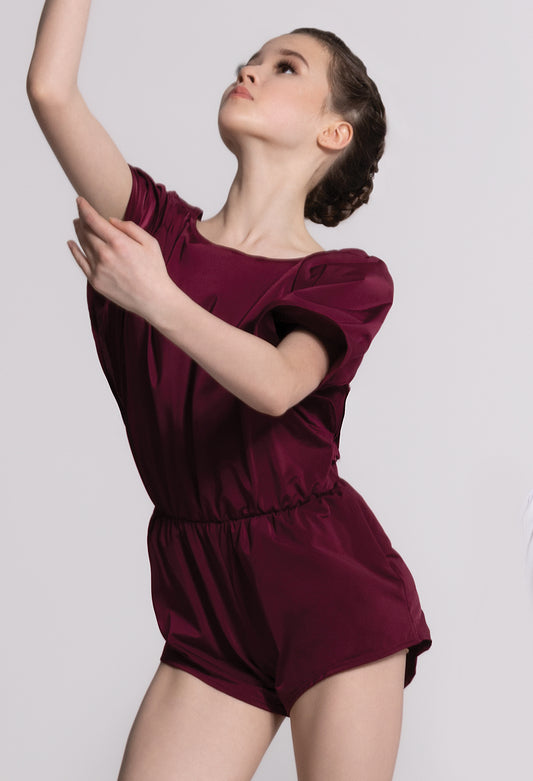 Pre-Owned Costume Romper Balera  MJ11095 Large Adult Burgundy  Contemporary