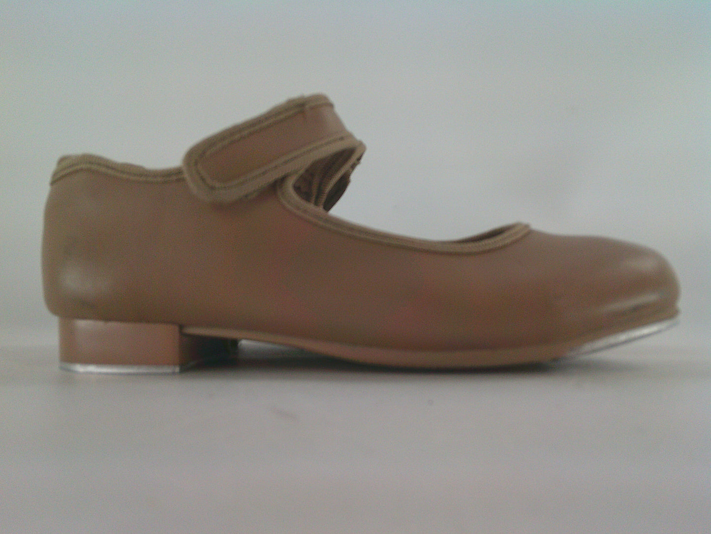 Pre-Owned Tap Shoes Danshuz Kids 1M Mary Jane Leather Loop Strap No Buckle Student