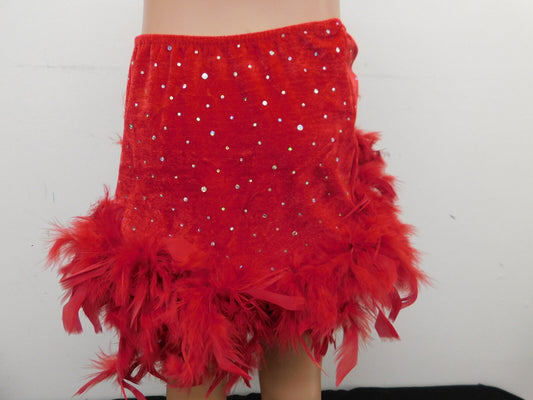 Pre-Owned Skirt Weissman  32-5748 Medium Child Red  Tap