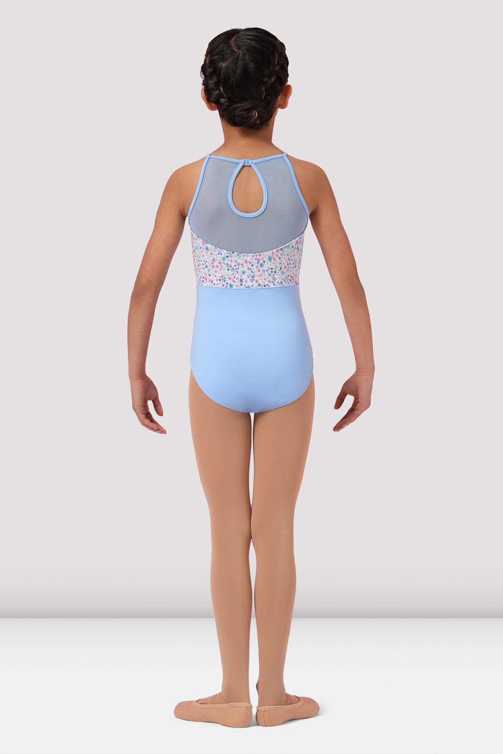 Pre-Owned Leotard Bloch Dance Small Child Floral Mesh Ballet Tap