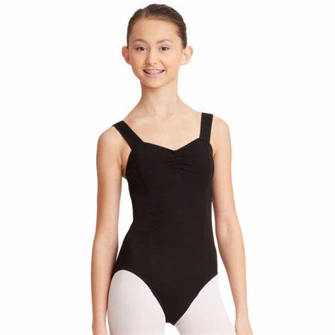 Pre-Owned Leotard Capezio White CC202 Medium Adult Cotton Princess Seams