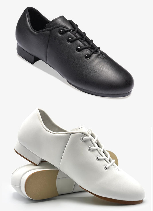 New Clogging Shoes Split Sole CL02L-Gatsby Adult Sizes NO TAPS Black and White