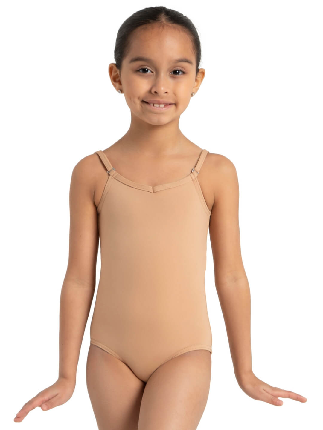 Pre-Owned Leotard Capezio TB1420C Medium Child Nude Ballet jazz