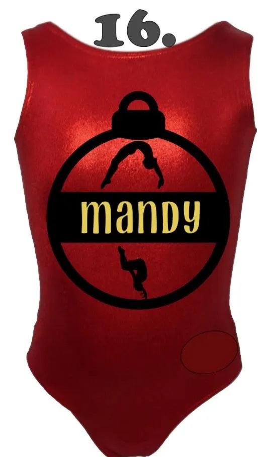 Custom Christmas Leotards - Design 16 Name Ornament