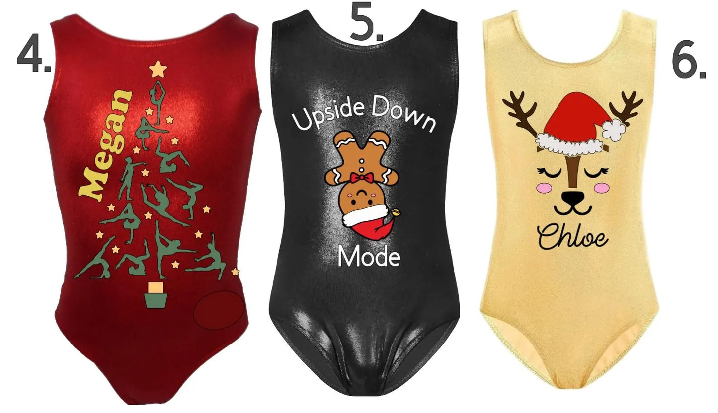 PERSONALIZED Christmas Leotard 21 Options