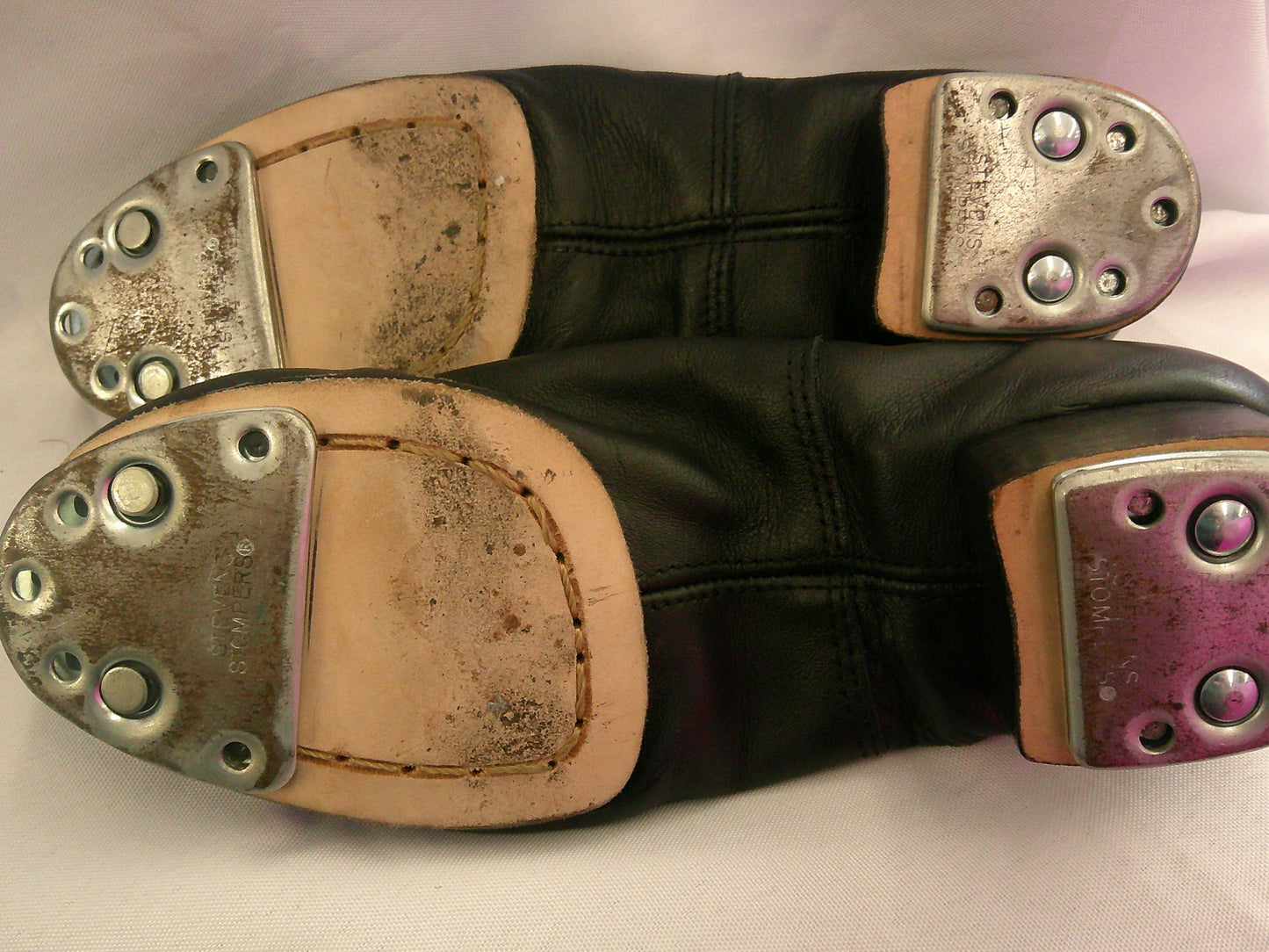 Pre-Owned Clogging Shoes Steven Stompers Adult 5.5M Oxford Leather Split Sole