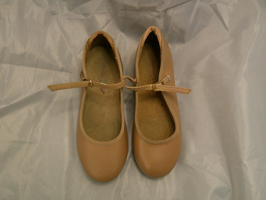 Pre-Owned Tap Shoes Danshuz 751 Toddler 12.5M Tan Mary Jane Buckle