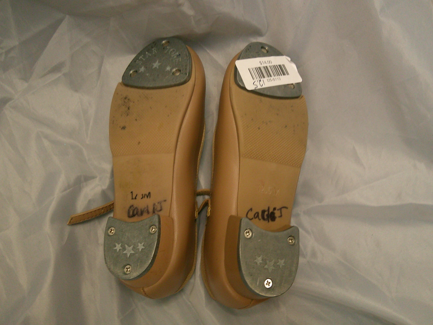 Pre-Owned Tap Shoes Danshuz 751 Toddler 12.5M Tan Mary Jane Buckle