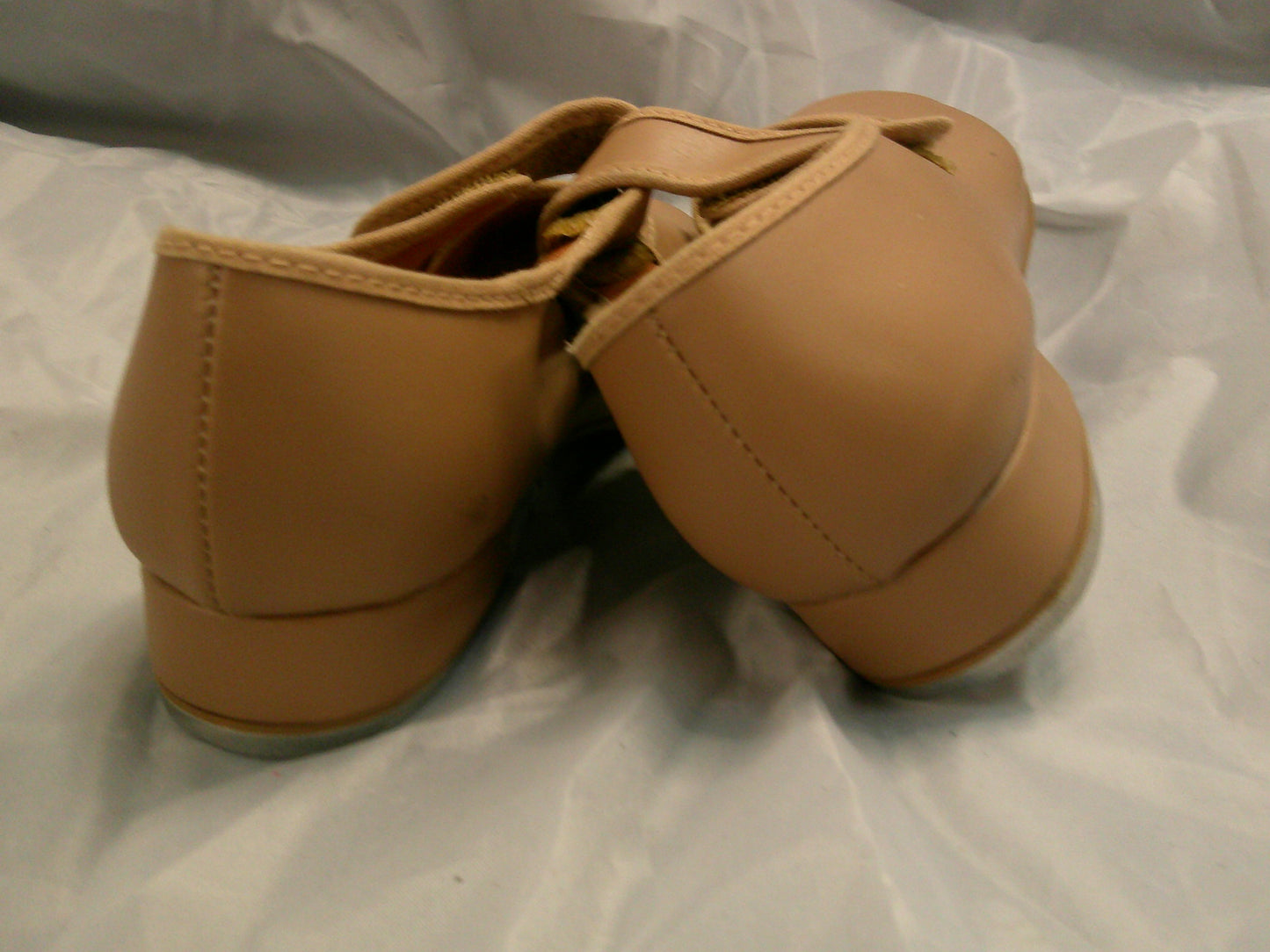 Pre-Owned Tap Shoes Youth 6W Tan So Danca TA38 Mary Jane Leather Loop Strap