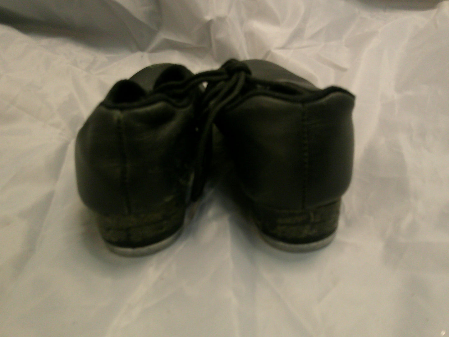 Pre-Owned Tap Shoes Dance Class JT501 4M Oxford Leather Black Split Sole