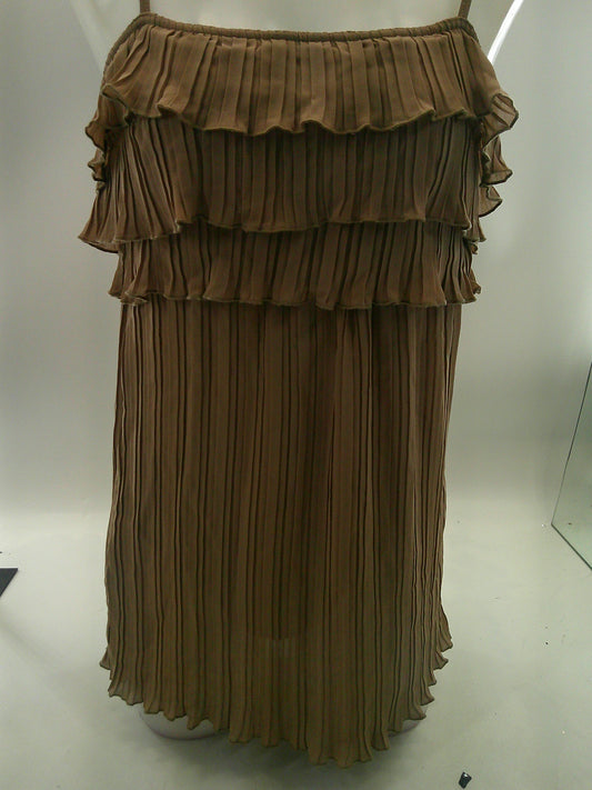 Pre-Owned Costume Small Adult Brown Weissman D6736 Lyrical Ballet Contemporary Flowy Dress