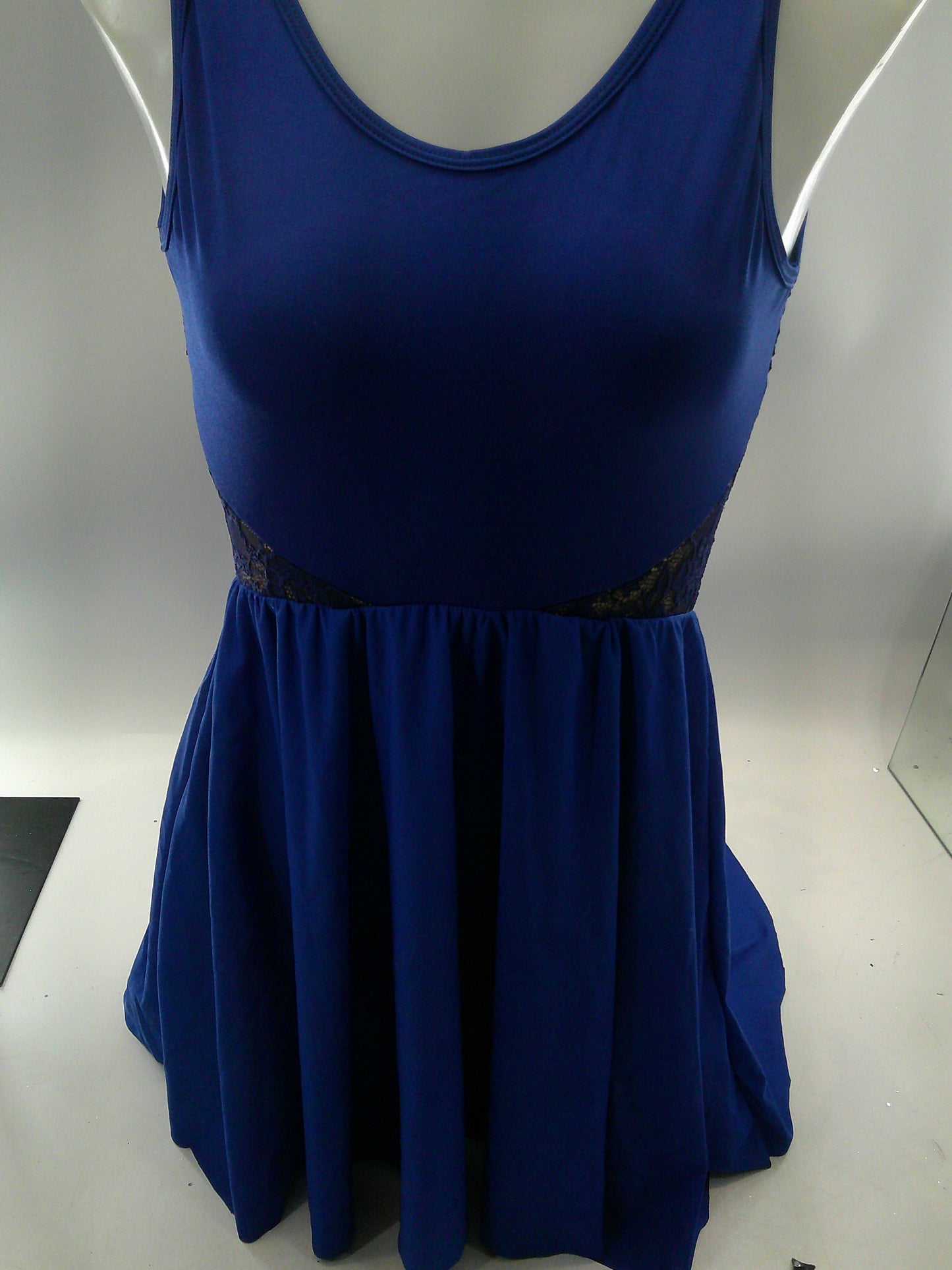 Pre-Owned Costume Small Adult Blue Curtain Call Lyrical Contemporary Ballet Lace Dress