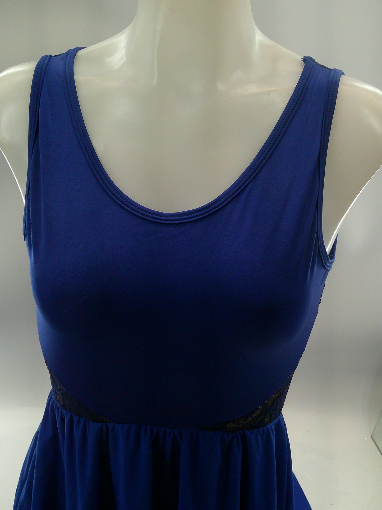 Pre-Owned Costume Small Adult Blue Curtain Call Lyrical Contemporary Ballet Lace Dress