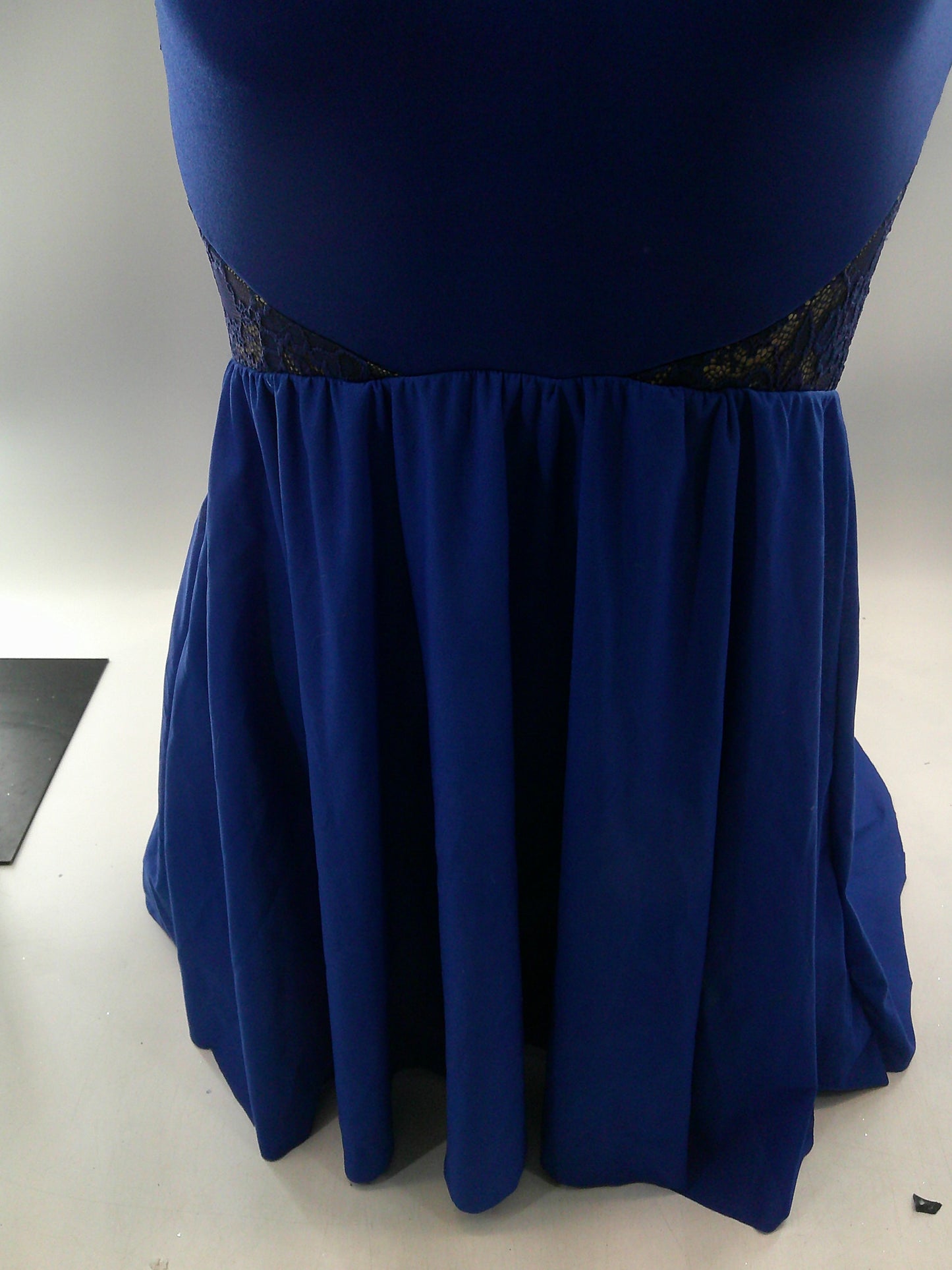 Pre-Owned Costume Small Adult Blue Curtain Call Lyrical Contemporary Ballet Lace Dress